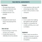 Examples of Max Rental Agreements