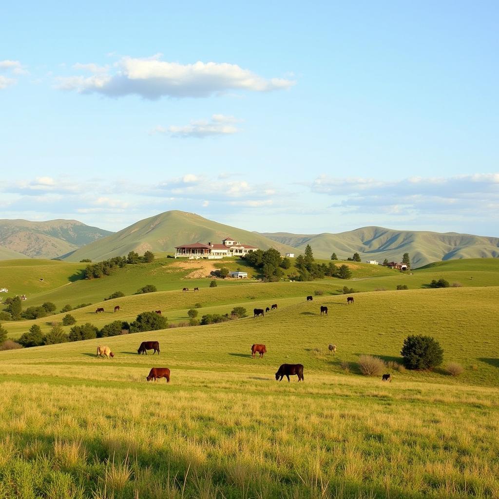 Vast MB Ranch Landscape with Cattle