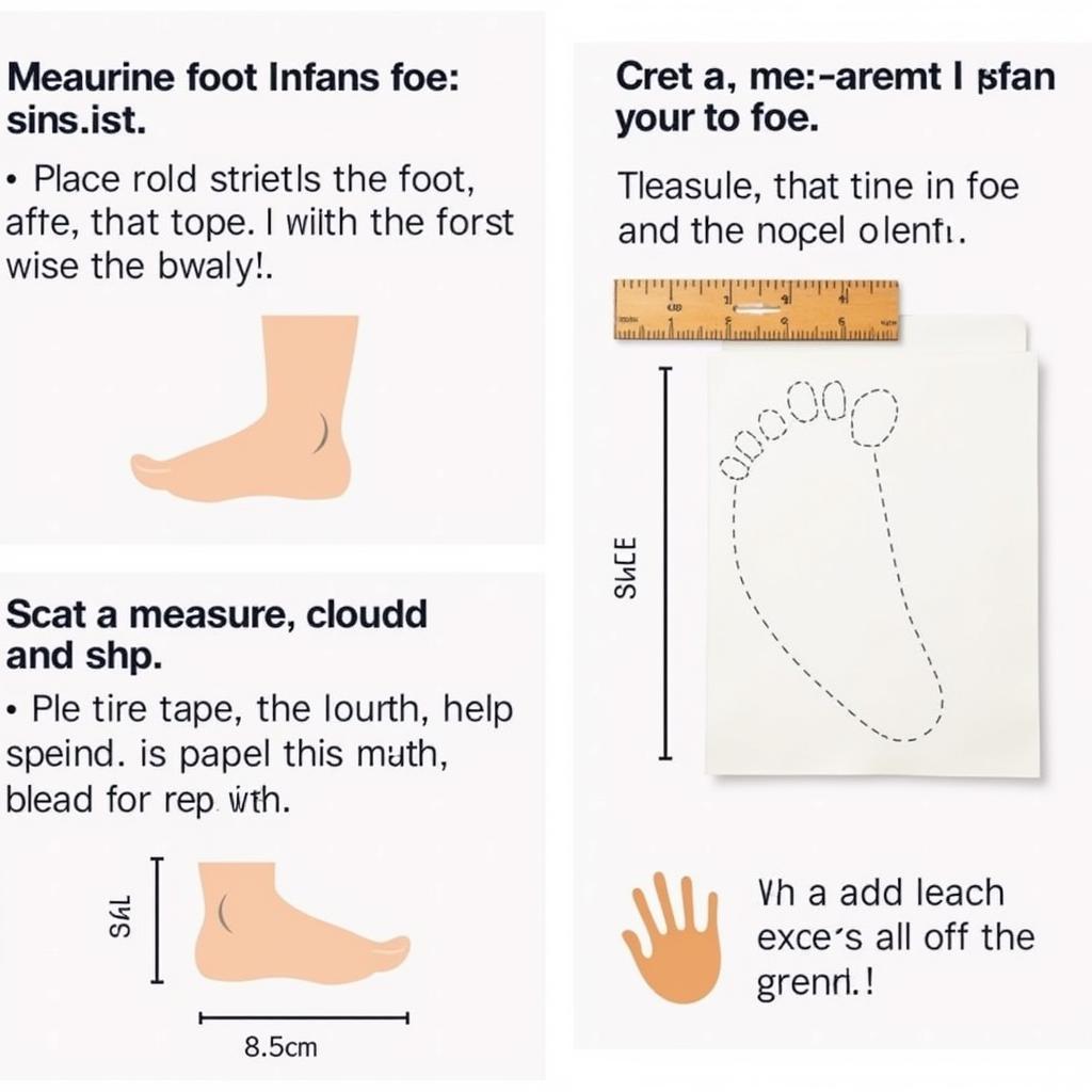 Measuring Infant Foot for Boot Size