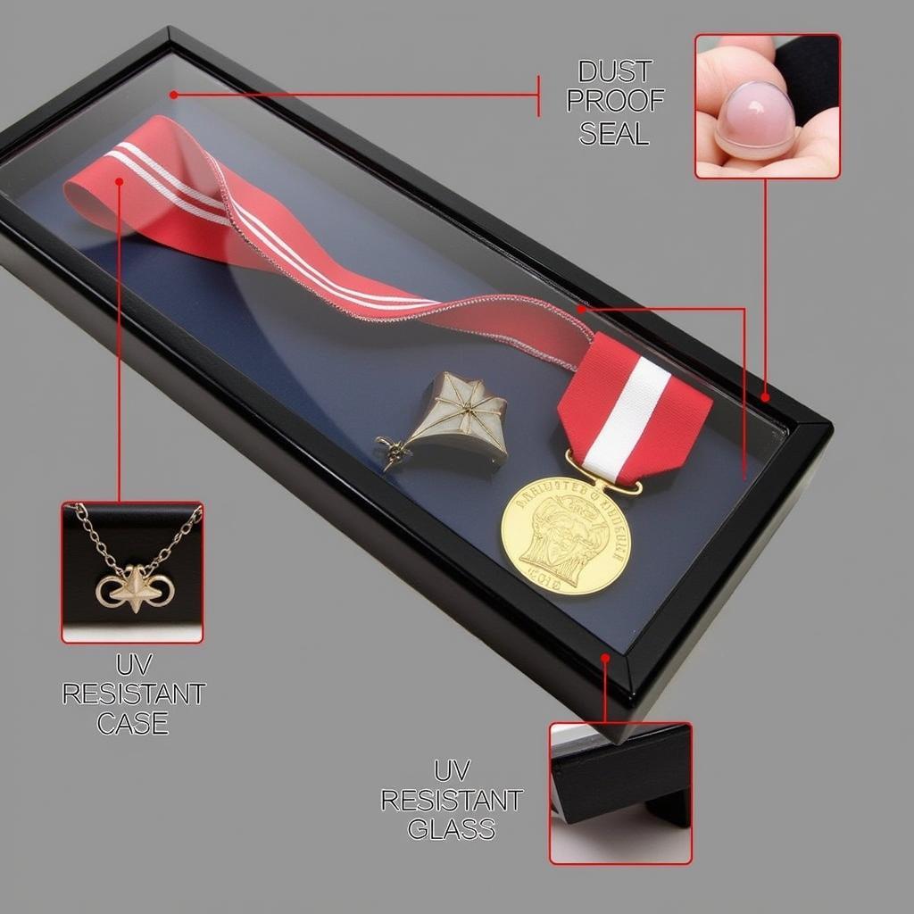 Medal and Ribbon Display Case Protection