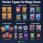 Different Types of Mega Store Packs