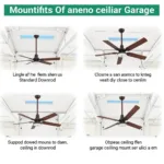 Metal Garage Ceiling Fan Mounting Options