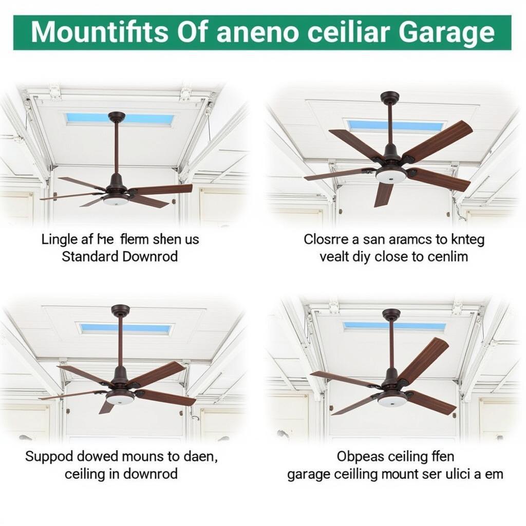 Metal Garage Ceiling Fan Mounting Options