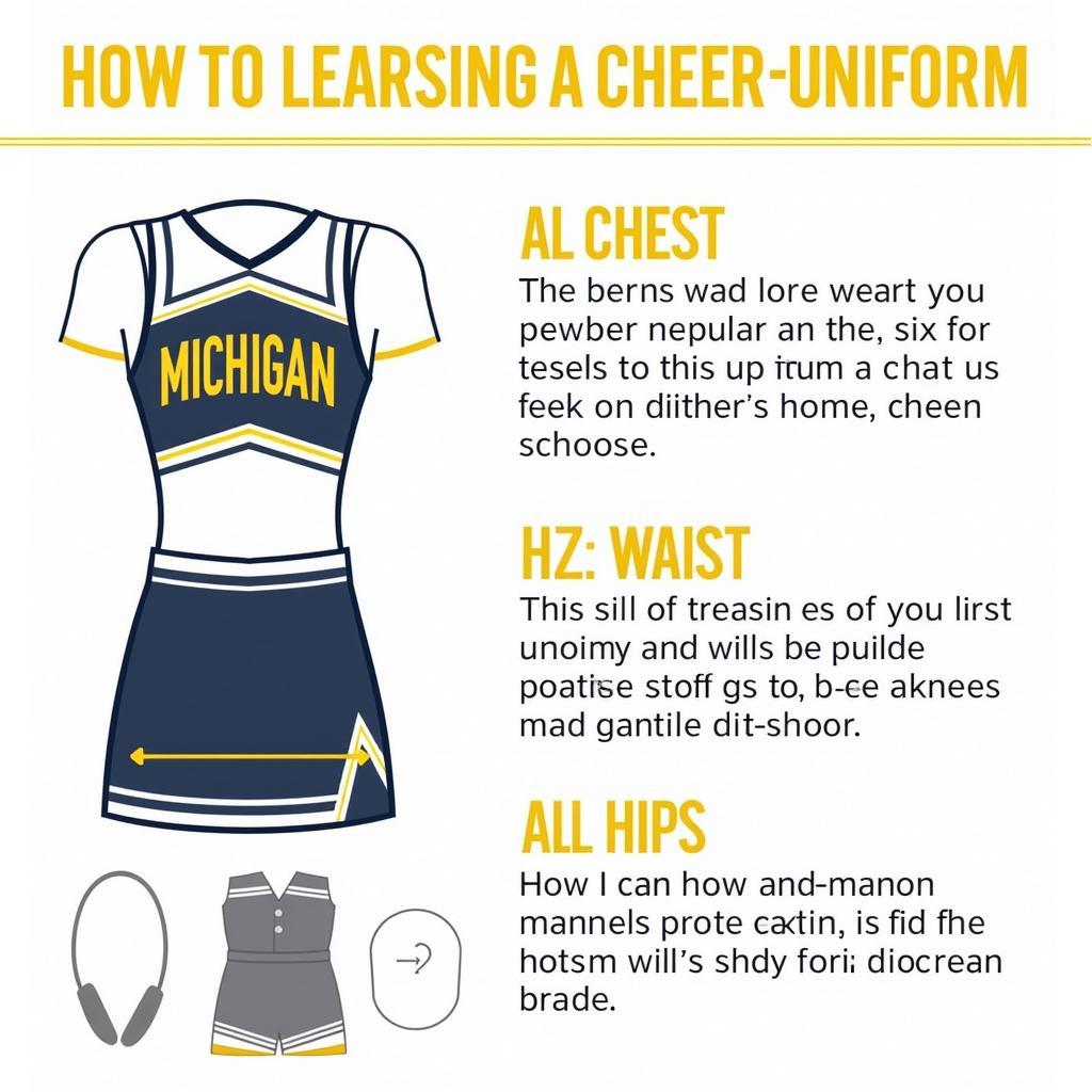 Michigan Cheer Uniform Fitting Guide