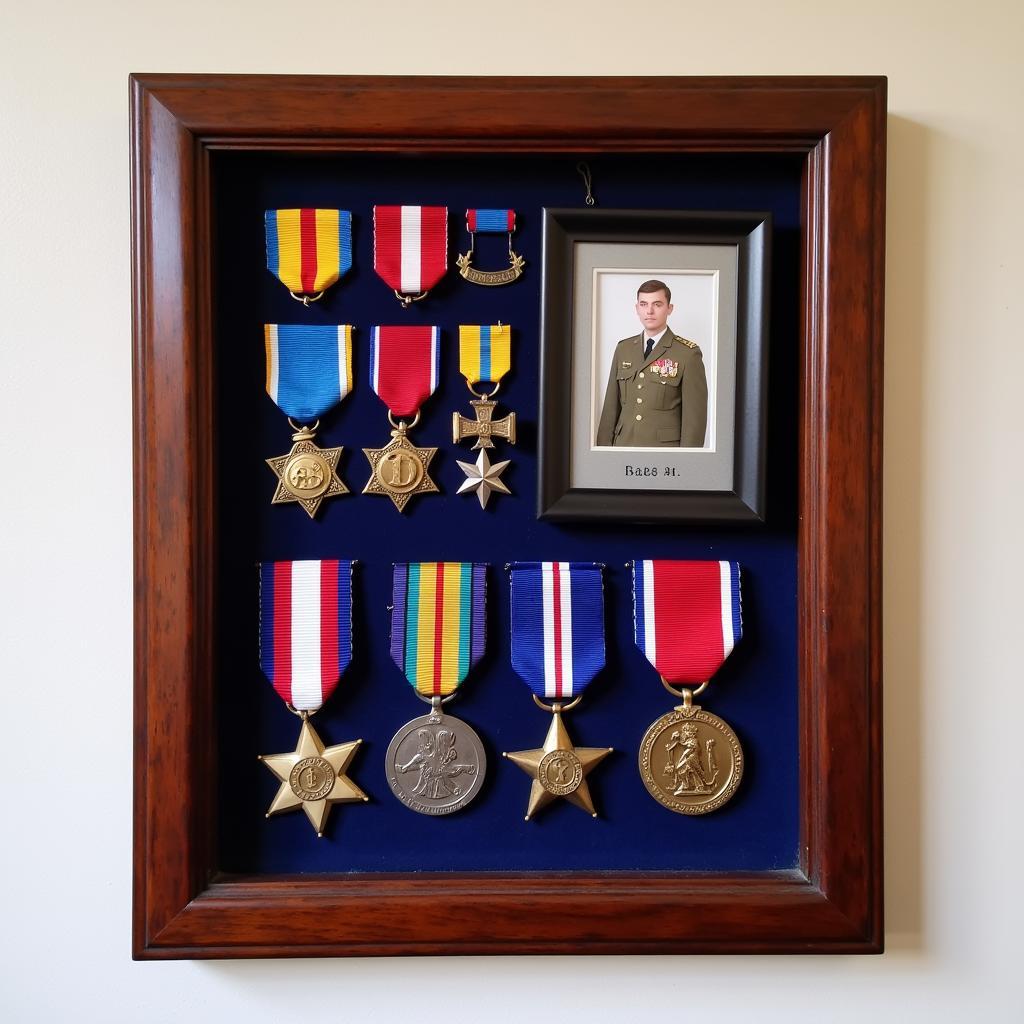 Military Medal Shadow Box Display