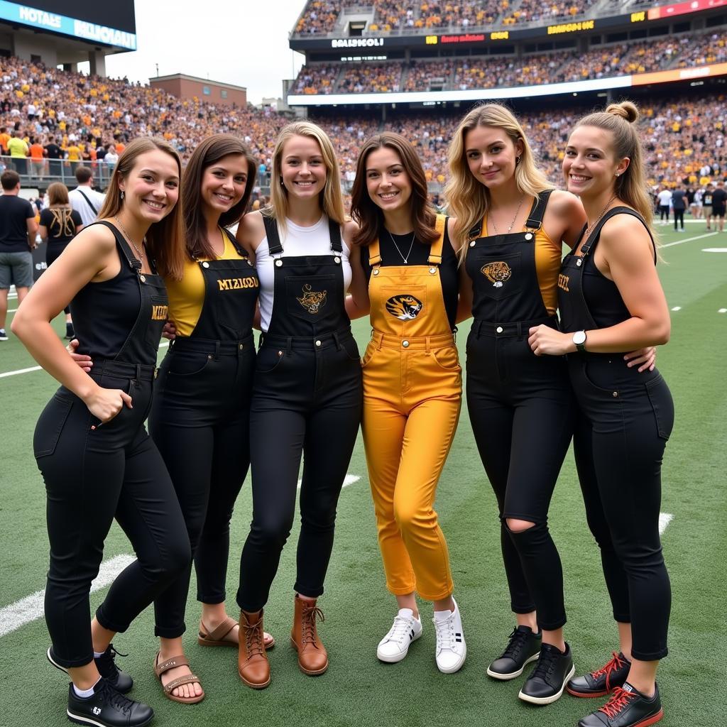 Mizzou Overalls Game Day Fashion