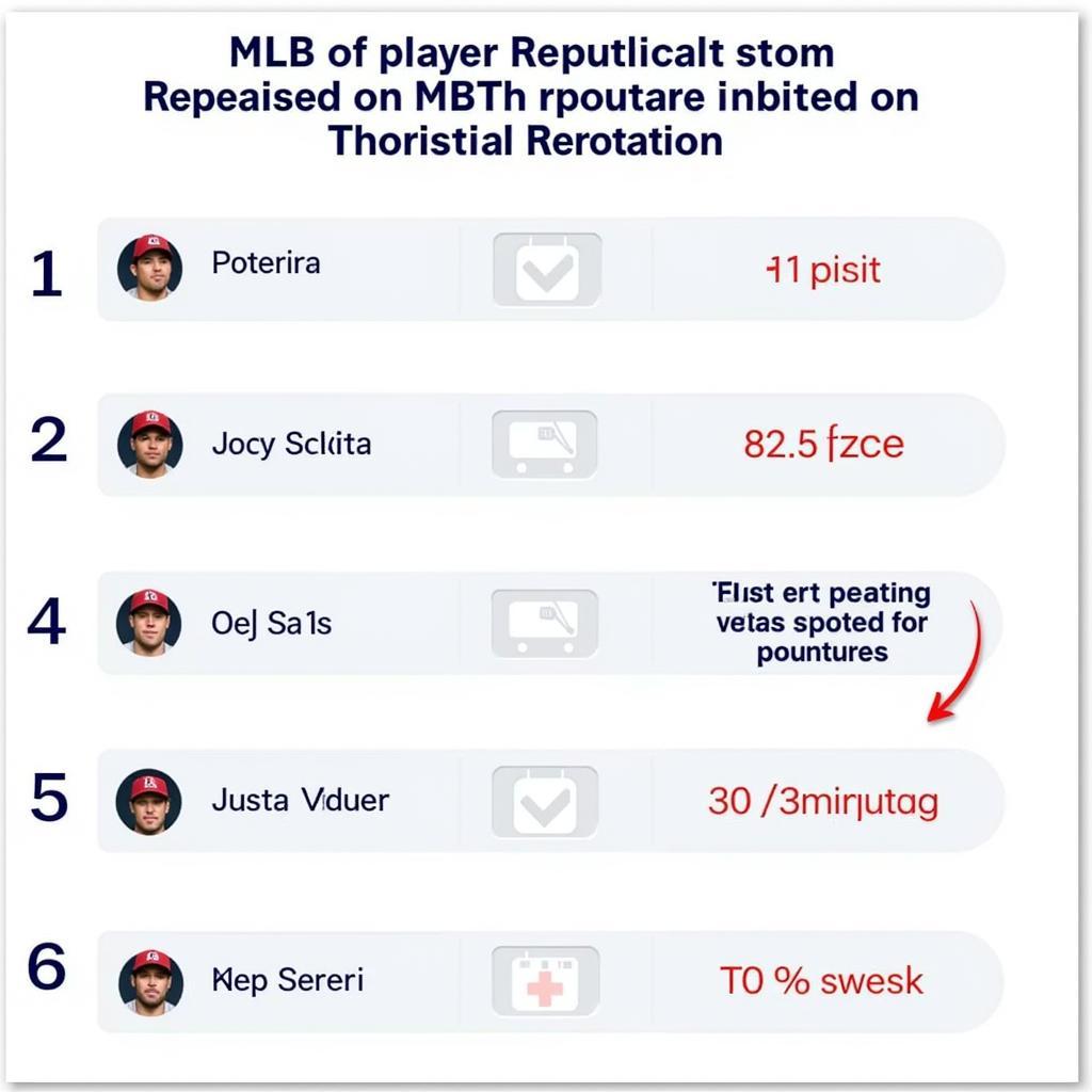 MLB The Show Player Reputation Chart