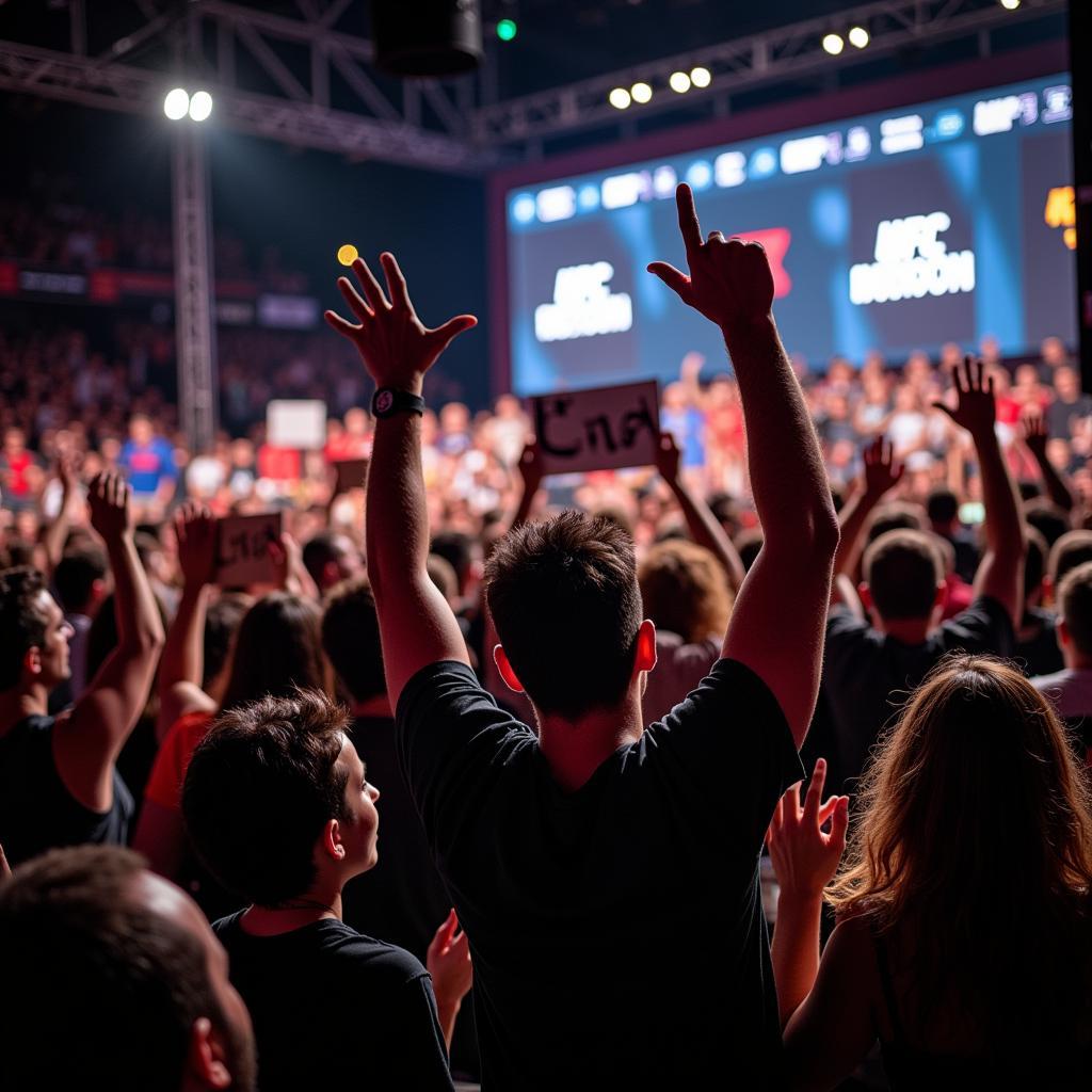 MMA Fans Cheering