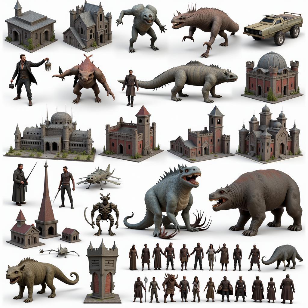 Sci-Fi and Fantasy Modelling Pack Examples