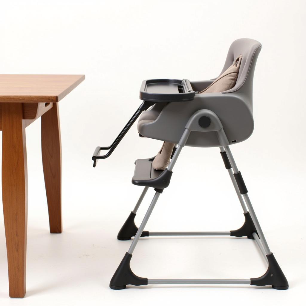 Modern High Chair and Table Set