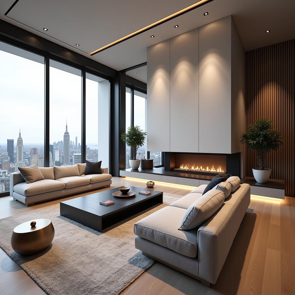 Modern and Luxurious Penthouse Interior Design