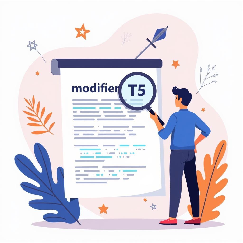 Analyzing the Context of Modifier T5