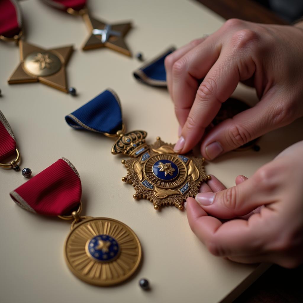 Mounting Military Medals for Display