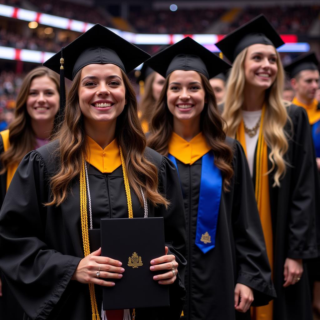 MSU BMS Graduates Celebrating at Commencement