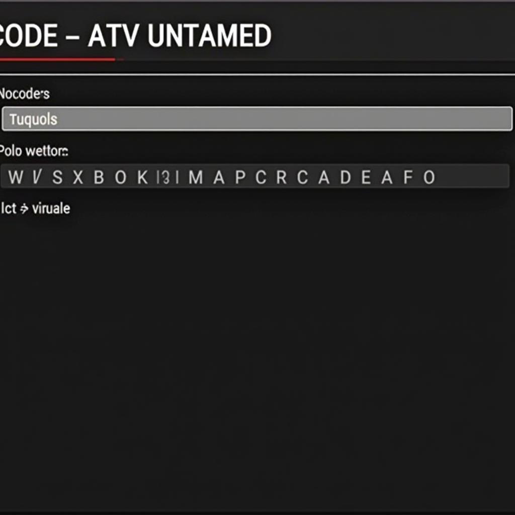 MX vs ATV Untamed Xbox One Cheat Entry Screen