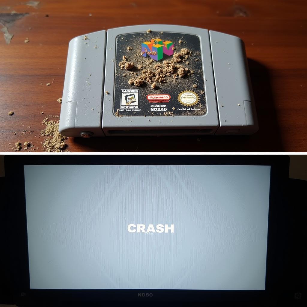 N64 Crash Screen Due to Dirty Cartridge