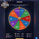 NBA Legends Wheel Interface