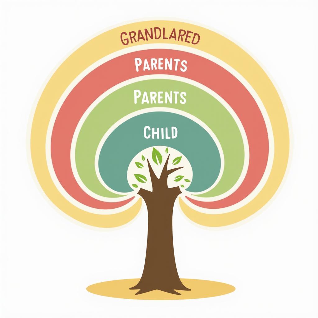 Nesting Blocks Illustrated with a Family Tree