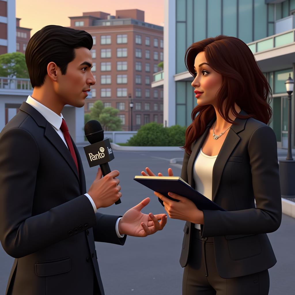 Networking with Journalists in The Sims 4