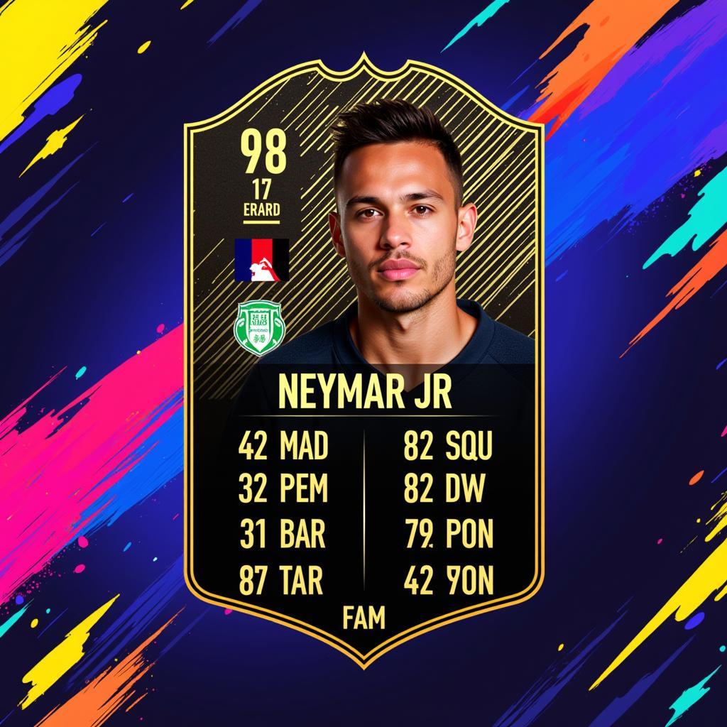 Neymar Jr FIFA 21 Team of the Year Card in Ultimate Team