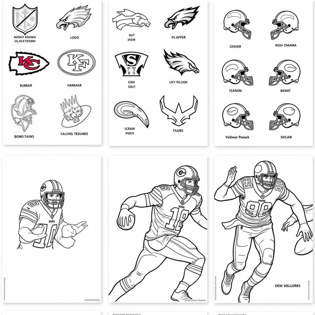 NFL Coloring Pages: A Variety of Options