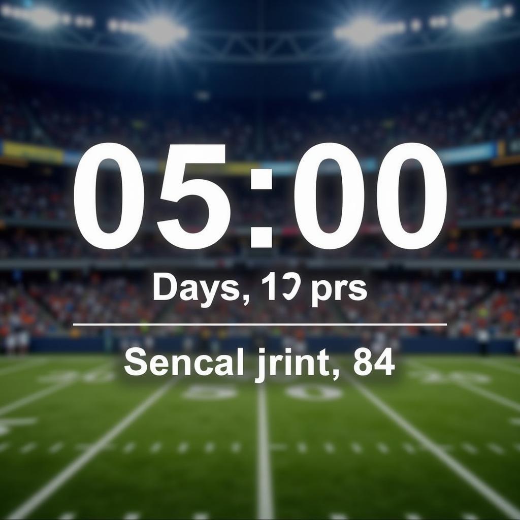 NFL Countdown Clock