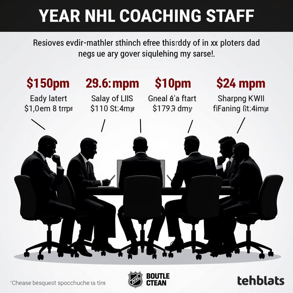 NHL Coaching Staff in a Meeting