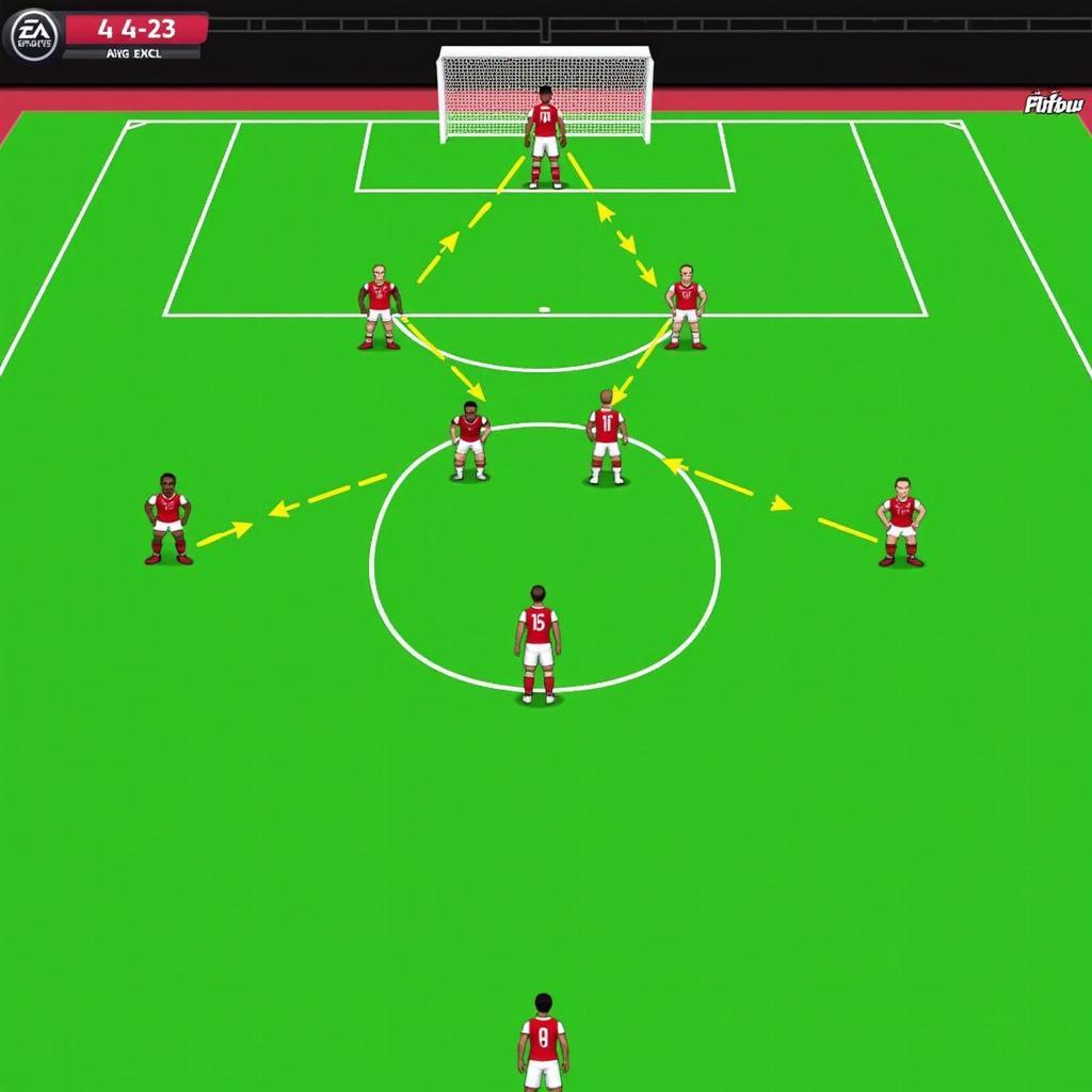 Nicolas Jackson playing as a striker in a 4-3-3 formation in FIFA 23