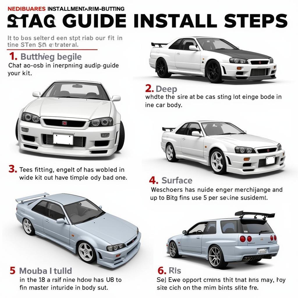 Nissan Skyline R34 Wide Body Kit Installation Process