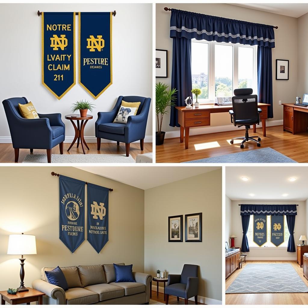 Notre Dame Decorative Banners: A Touch of Fighting Irish Spirit for Your Home