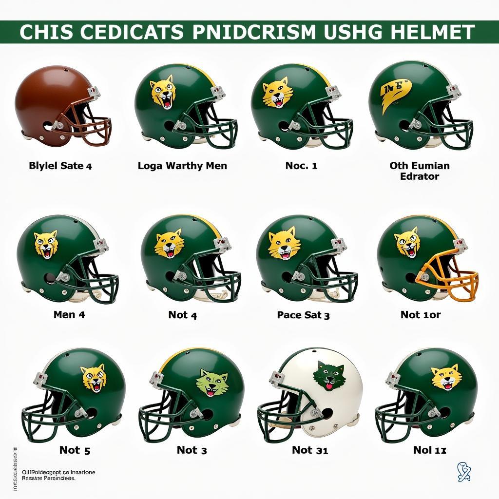 Ohio Bobcats Football Helmet Evolution Through the Years