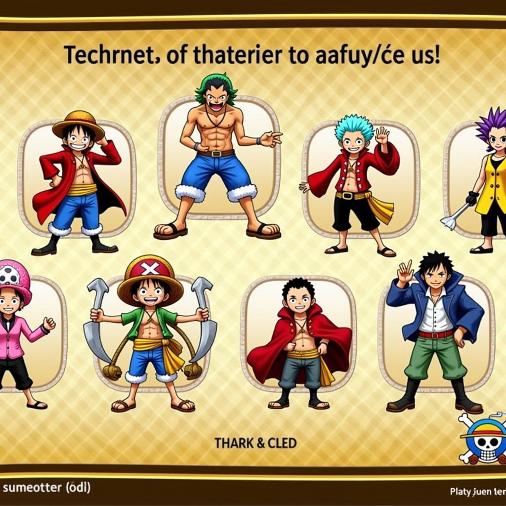 One Piece Gold PS3 Playable Characters