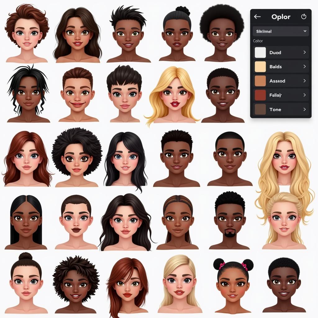 Online Avatar Creators and Skin Color Options