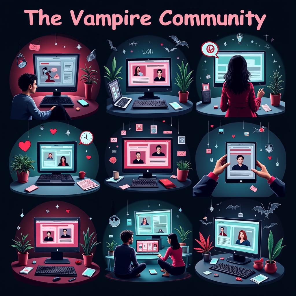 Exploring Online Vampire Communities