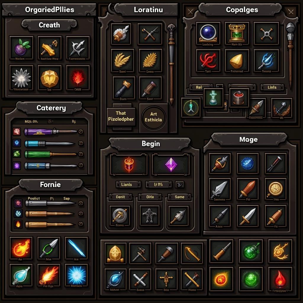 Organized Inventory in an RPG