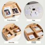 Organized Contents of a Wooden Wedding Memory Box