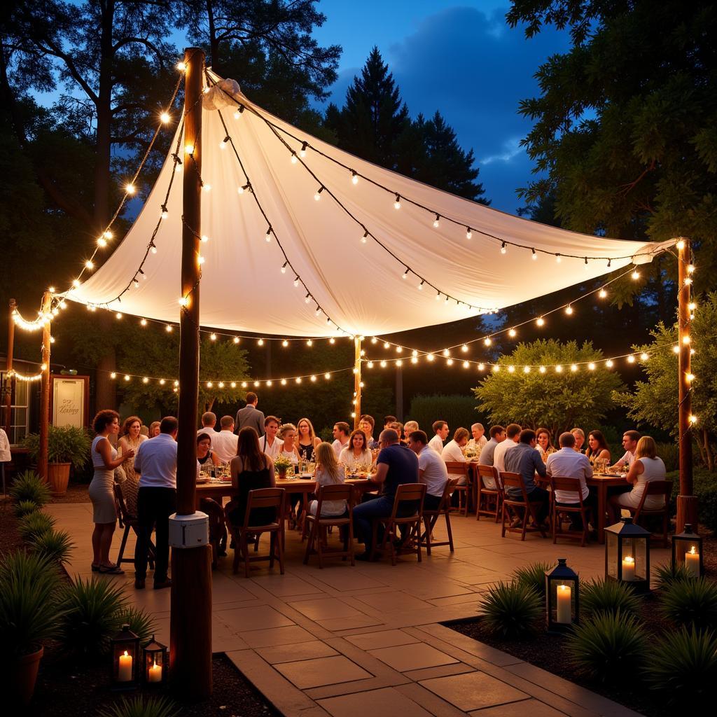 Outdoor Light Up Canopy Party