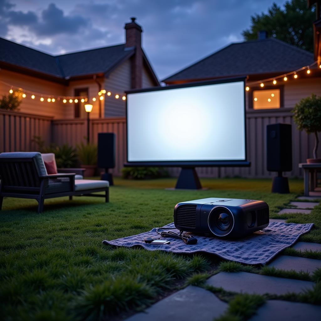 Setting up an Outdoor Projection Kit