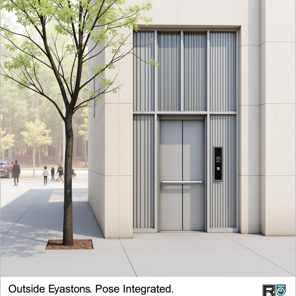 Seamless Integration of an Outside Elevator with an Existing Building