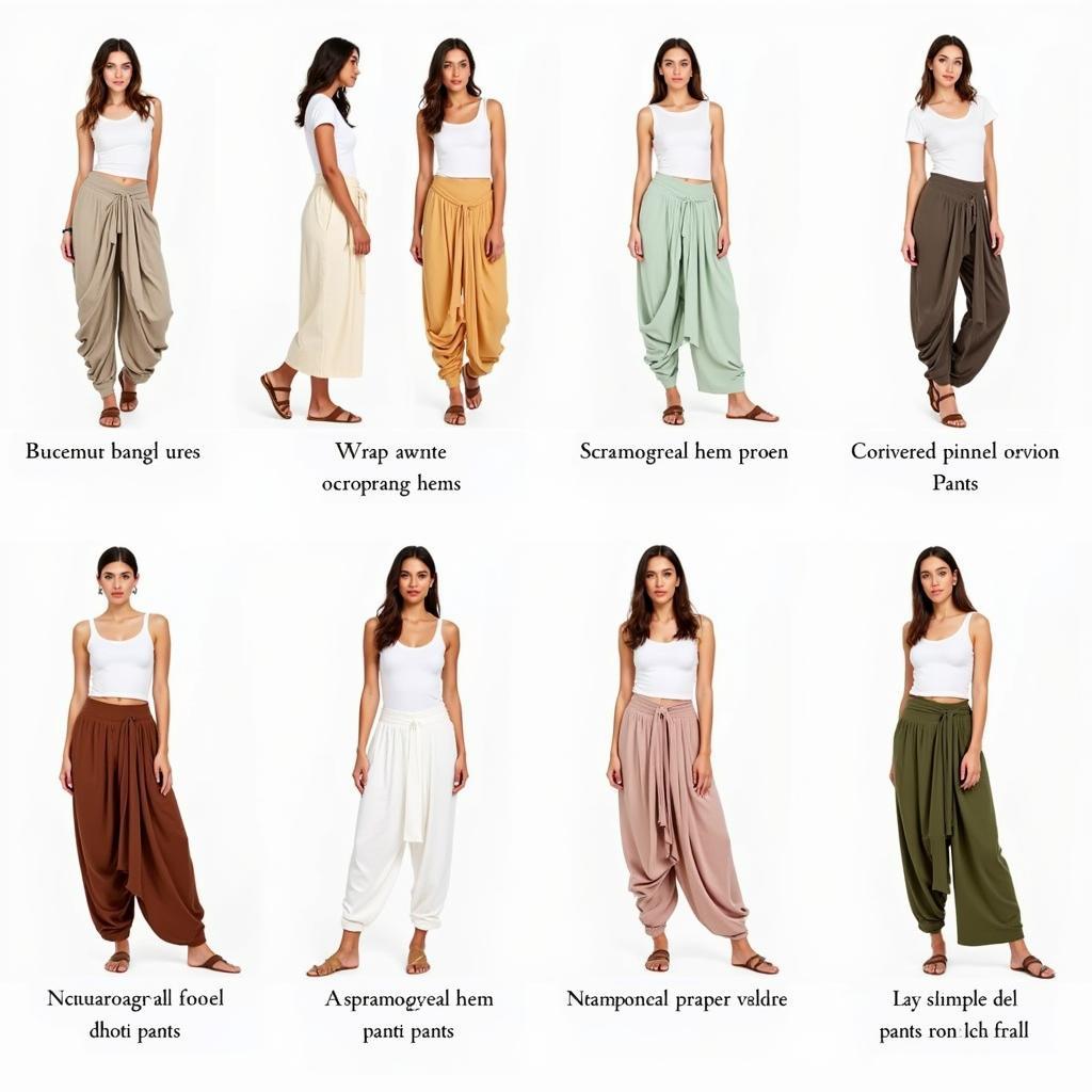 Different Styles of Overlapping Pants