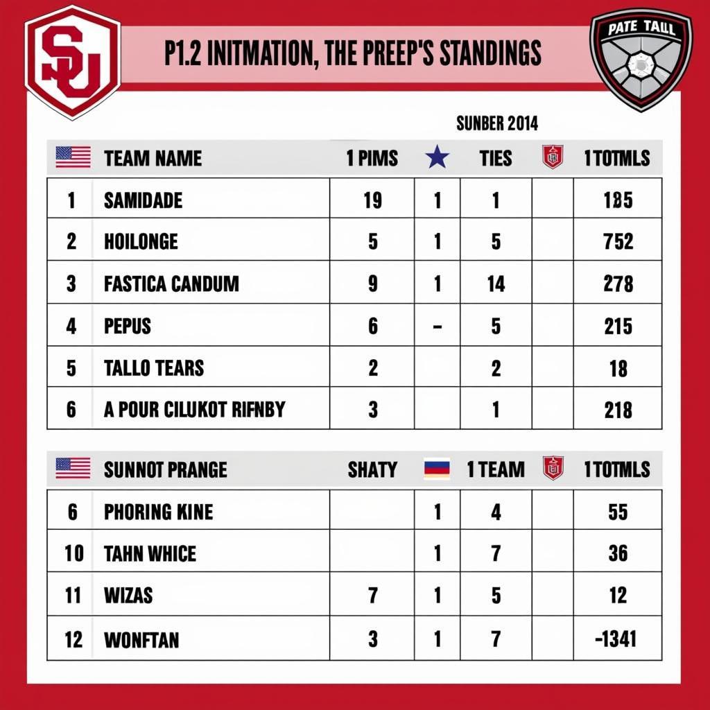 Pac-12 Women's Soccer Standings Table