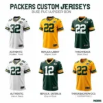 Packers Custom Jersey Styles