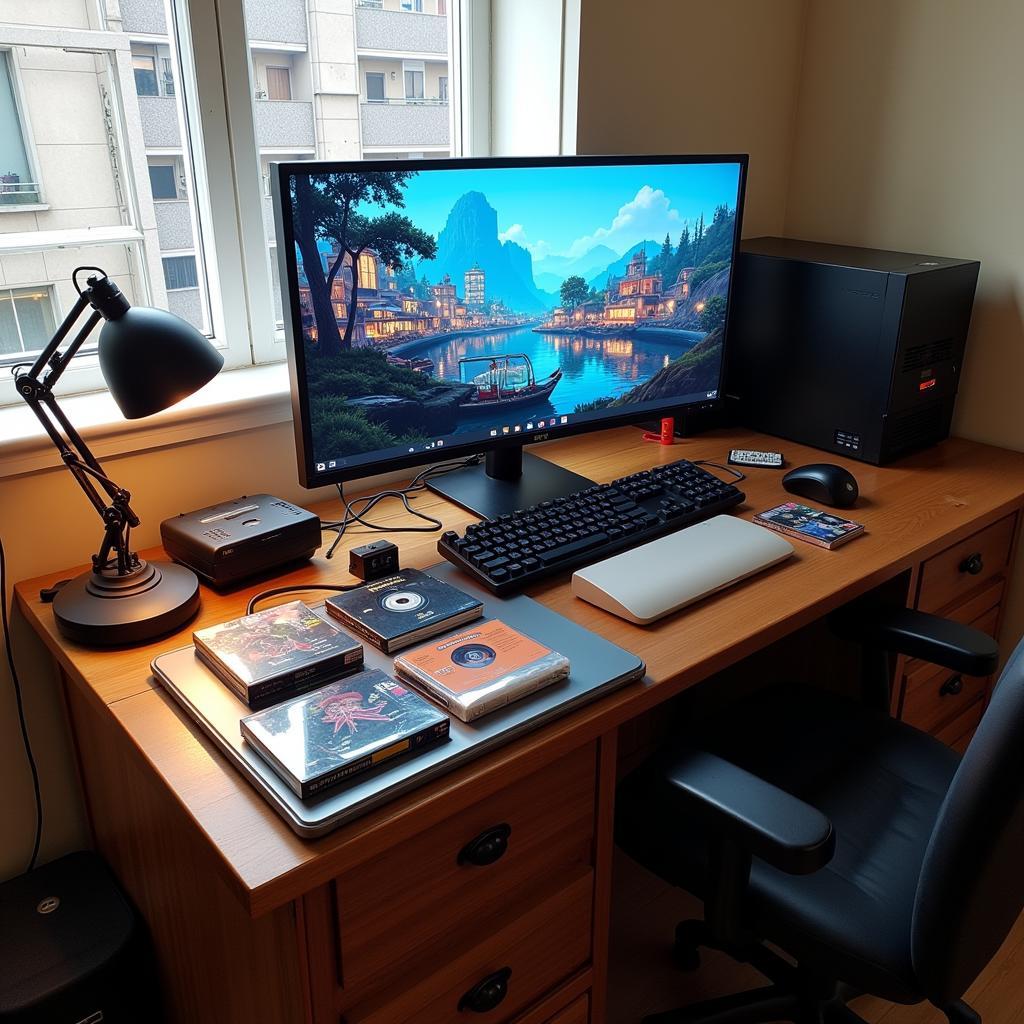 Park Gyeol's early gaming setup