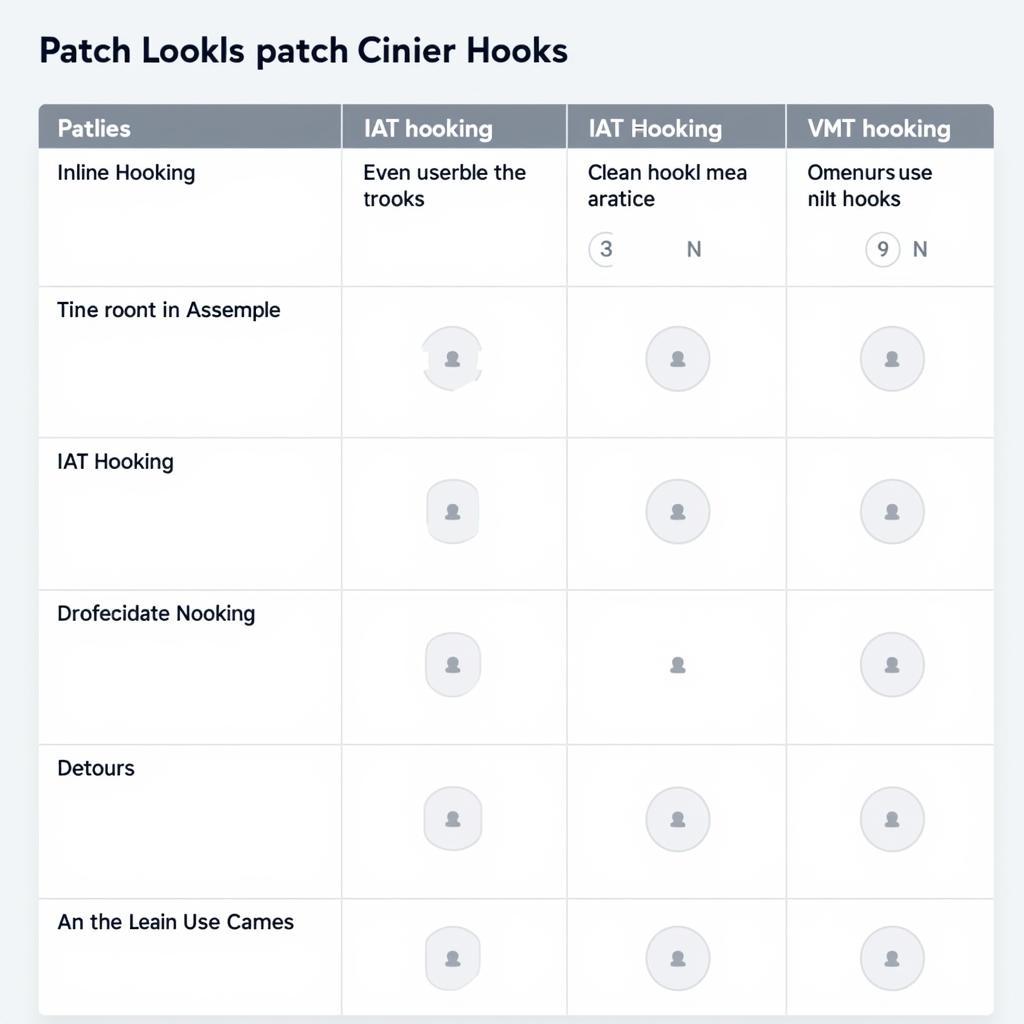 Patch Hook Types Comparison Table