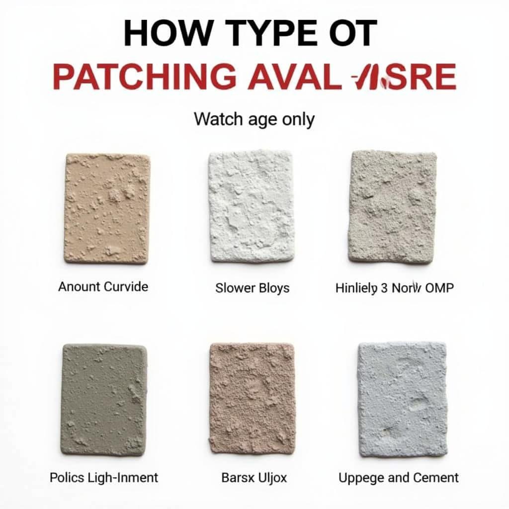 Different Types of Patching Cement