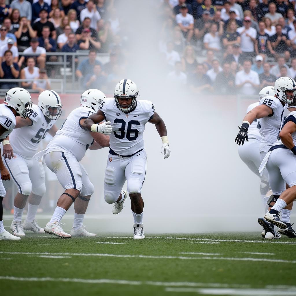 Penn State White Out Game Action