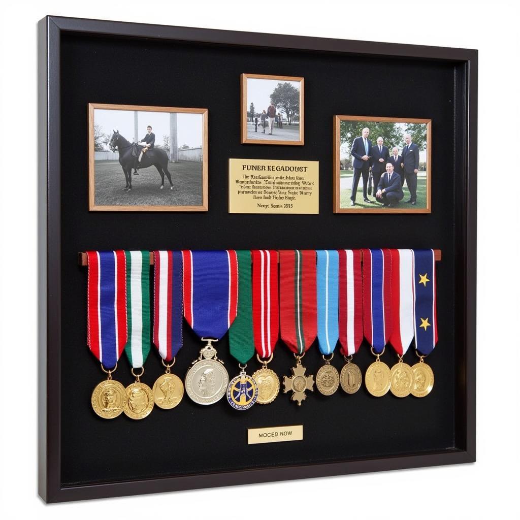 Personalized Medal Display Case