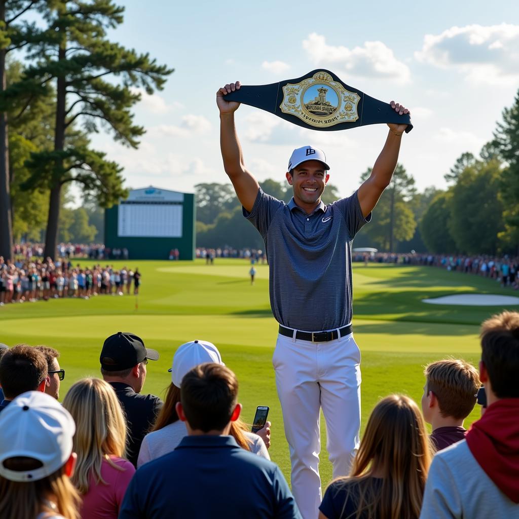 PGA Tour Belt Winner Celebration