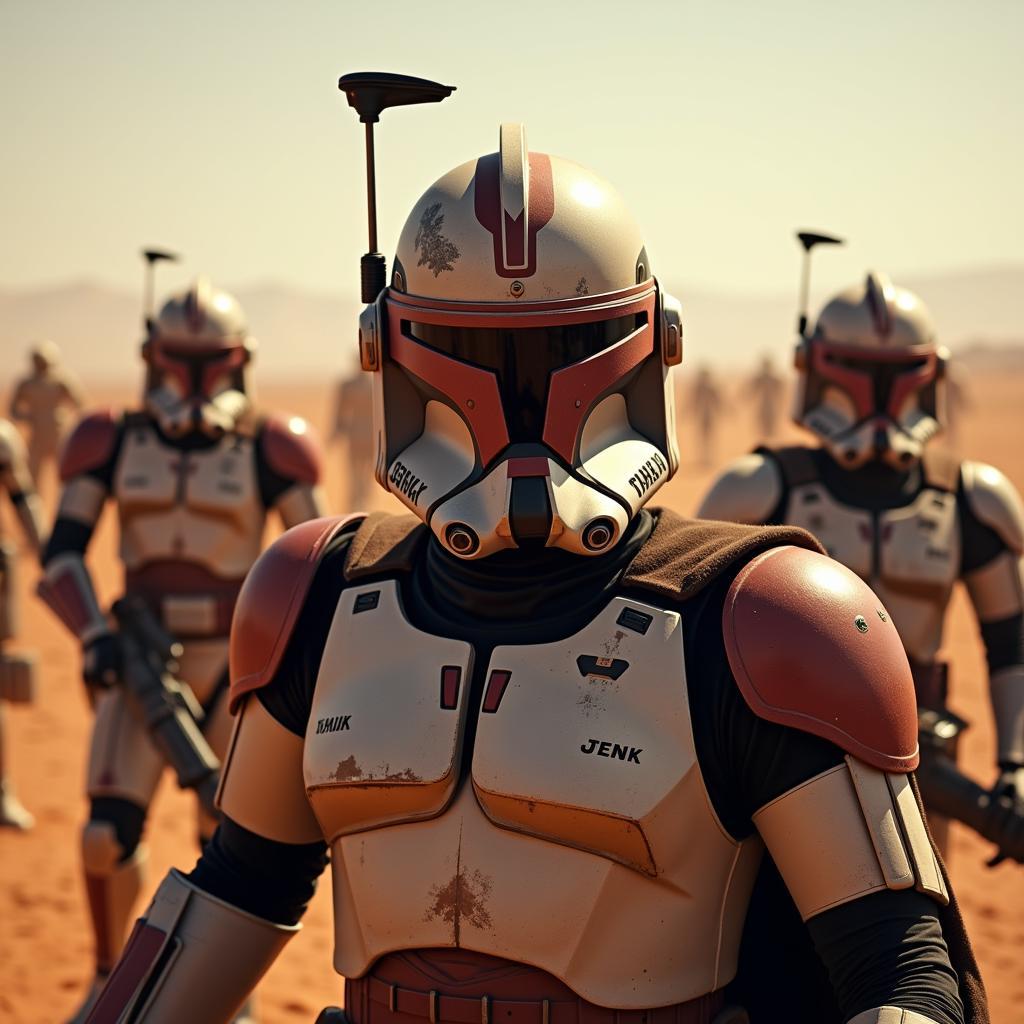 Phase One Clone Trooper Helmet in the Battle of Geonosis