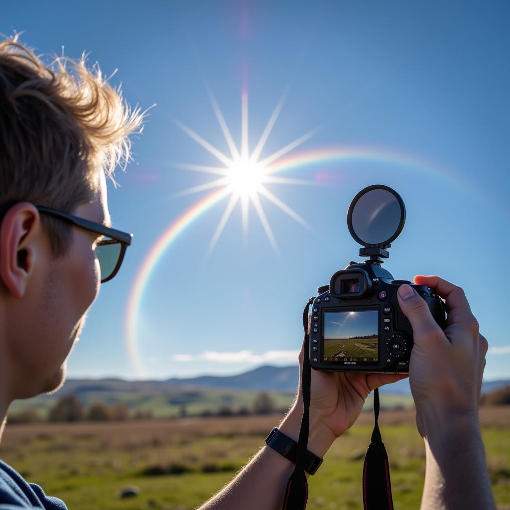 Photographing Tiny Rainbows with a Polarizing Filter